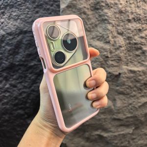 Ốp viền tròn thời trang cho Huawei Pura 90S Pro max 80 Pro + 70 Ultra 5g Acrylic trong suốt vỏ điện thoại thân thiện với da Bảo vệ Chống Sốc Ốp lưng cho Huawei Huawei pura90 S Promax