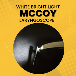 McCoy flexible tip laryngoscope blade fiber optic green coded cold light sold by piece not in set