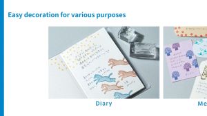 HITOTOKI KORI JIRUSHI Small Clear Stamp – Acrylic Rubber Stamp for Crafts Journaling DIY