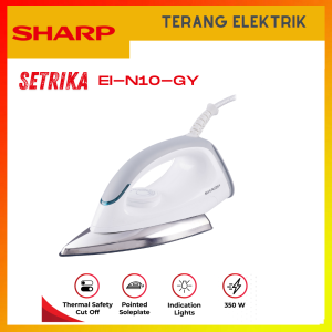 Sharp EI N10 WH Setrika Electric Iron white / Sharp Setrika Electric Iron Grey EI-N10-GY /setrika / setrika liistrik