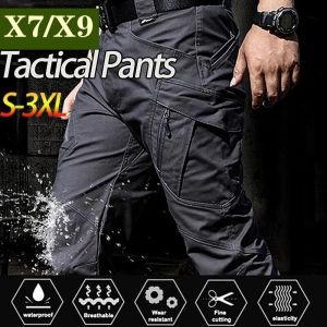 #COD IX7/IX9 Cargo Pants for Men 6 Pocket Waterproof Ripstop Fabric Men Pants Outdoor Long Casual Pants