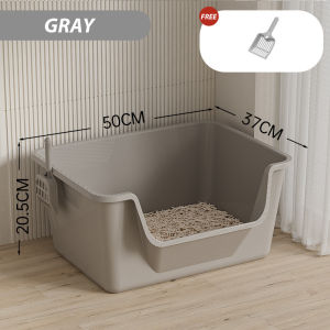 Extra Large Cat Litter Box for Multi Cat Households Pet Safe Non-Stick Coating Cat Toilet with Scoop