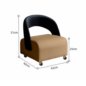 F&Gเก้าอี้ เก้าอี้มีล้อ เก้าอี้ตัวเล็ก เก้าอี้ล้อเลื่อน เก้าอี้ขนาดเล็ก  เก้าอี้โซฟาเลื่อนได้ ขนาดเล็ก นั่งสบาย ไม่กินพื้นที่ เหมาะสำหรับคอนโด