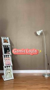 NJ Layla Gamis Lengan Panjang Gaun Kondangan Wanita Muslim Korean Style