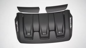 Cornerr Carbon Fiber Car Front Engine Hood Protector Body Kit Engine Bonnet Cover Trim For Ford F150 F-150 Raptor R 2021 2022 2023-2025 7M5T2