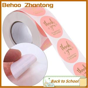 Behoo สติกเกอร์ขอบคุณ500ชิ้นสติกเกอร์ตัวอักษรทำมือสติกเกอร์ตราประทับสติกเกอร์ตกแต่งงานแต่งงานของขวัญ