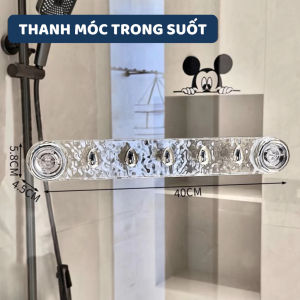 [Giao hàng 24 giờ⚡️] Thanh móc treo quần áo nhà tắm hút chân không siêu chịu lực Móc treo đồ đa năng hít tường nhà bếp