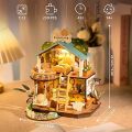 Robotime Rolife 1:24 Puppy's Cozy Villa DIY Miniature Wooden House toys for kids Boy Girls Gifts. 