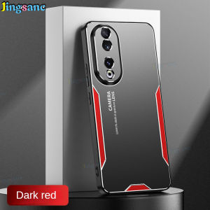 Jingsanc Ốp điện thoại cho Honor 50/90 5G/90 Lite 5g nhôm vỏ kim loại vỏ lưng mờ Silicone cạnh đầy đủ máy ảnh Vỏ bảo vệ điện thoại A50-1