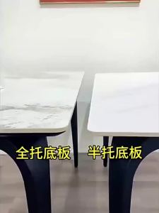 UrbanSpace SG- Sintered Stone Dining Table And Chair Set Heat Resistant Scratch Resistant Dining Set For Small Apartment Kitchen Home