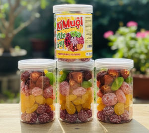 Ô Mai Xí Muội Mix 5 Loại Chua Ngọt Ăn Là Ghiền Đặc Biệt Thơm Ngon Hũ 500gr