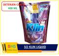 So klin Liquid Deterjen Cair Soklin Sabun Cuci Konsentrat Ukuran 400 ml Bersih Cemerlang Harum Tahan Lama. 