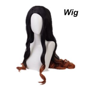 Nezuko Kamado Cosplay Costume Demon Slayer Kimetsu No Yaiba Kimono Outfit Set With Wig Option For Women Halloween Anime Cosplay
