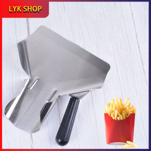 French Fries Shovel Stainless Steel Single Handles French Fries Shovel Fry Food Snacks Chip Shovel