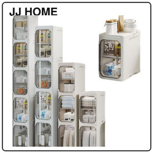 【JJ HOME】Narrow Space Multi-Layer Storage Cabinet Compact Organizer for Bathroom Kitchen Laundry Room