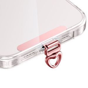 WUXU Can Rotate 360 ° Phone Lanyard Tab Snap Strap Anti-lost Phone Lanyard Clip Patch Durable Anti-fall Phone Case Hanging Rope for Mobile Phone