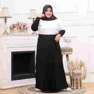 Rok Plisket / Pleated Skirt JUMBO Big Size Bahan Koshibo EXCLUSIVE QUALITY TEBAL Mayung