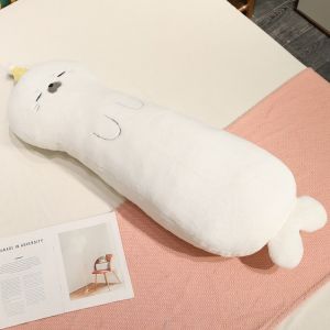 Cartoon Animal Long Body Pillow Soft Lumbar Back Cushion for Bed Leg-Supporting Side Sleeping Pillow