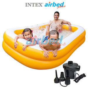Intex ส่งฟรี สระเป่าลมสี่เหลี่ยม แมนดาริน 2.29x1.47x0.46 ม. รุ่น 57181