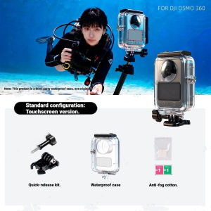 Lasvea For DJI Osmo 360 I/II Dive Case Waterproof Protector Panoramic Camera Underwater Diving Housing Shell 45M Deep