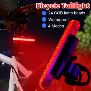 LED Bicycle Rear Light Waterpfoof Bike Taillight USB Rechargeable Cycling Tail Lamp Safe Warning Light Bicycle Accessories