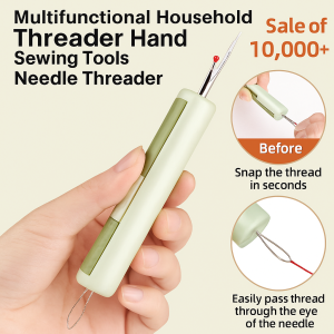2 In 1 Needle Threader And Seam Ripper Multifunctional Household Sewing Tool Easy Needle Threading Sharp Stitching Remover Durable