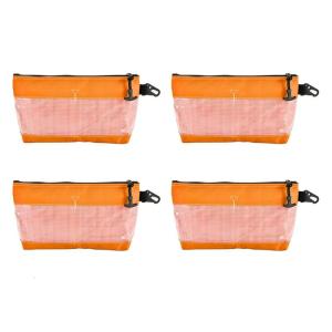 Pack Of 4 Clear PVC Tool Planner Bags Impermeable Against Fixed For Electronics Repair