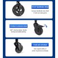 XCFASHION Eight wheel walker rehabilitation equipment stainless steel Adjustable pulley walker. 