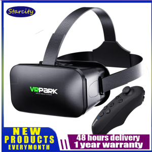 [COD + local seller]VRPARK J20 3D VR Glasses Virtual Reality Glasses for 4.7- 6.7 Smart Phone iPhone Android Games Stereo with Headset Controllers