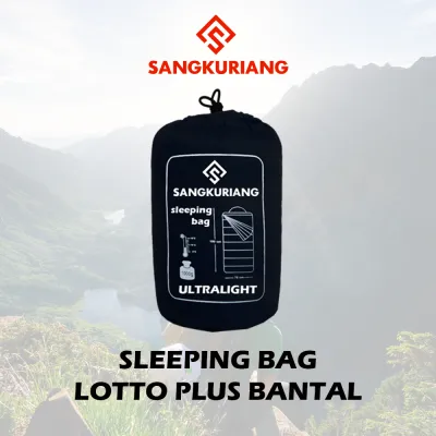 Sleeping Bag Lotto + Bantal - Sb gunung - Kantong Tidur - SB Lotto - SB Bantal - Kantung Tidur