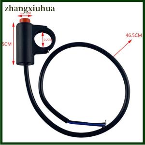 zhangxiuhua Motorcycle Switch Hazard Light Switch Button with Cable Electric Vehicle Double Flash Warning Emergency Lamp Signal Flasher Red Indicator Light Motorcycle Accessories
