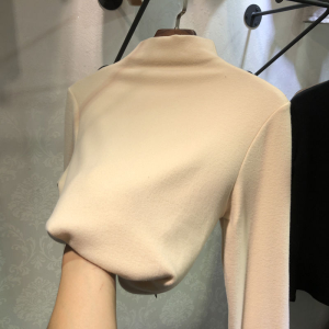 Thermal Top for Women Heattech Long Sleeves Velvet Shirt Solid Color Top Long Sleeved T-shirt Women Velvet Slim Fit Long Sleeve T-shirt Top