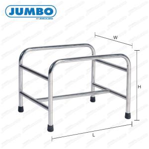 Jenstore Jumbo ขาตั้งตะกร้าช้อปปิ้ง ขาตั้งสเตนเลส ขาตั้งสเตนเลสไม่ติดล้อ ขาตั้งไม่ติดล้อ รุ่น DA-3532