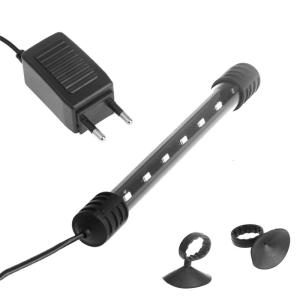 Submersible LED Aquarium Light Fish for Tank Waterproof Lighting Bar with Suckers Plug & for Play Easy Operation 3.5W 6W