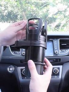 Cross-border best-selling car cup holder multifunctional drink rack for car interior two-tier storage rack tea cup holder
