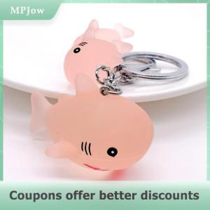 【MPJow】 Cute Dolphin Whale Shape Keychain Key Chain Accessories Gift For Car Key Women Cartoon Ocean Animal Keyring Bag Pendant