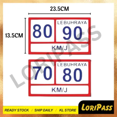 Commercial Lorry Sticker A C T KA / Speed Limit 70/80 80/90 / TALIAN ADUAN MOT / Hotline SPAD / Sticker Puspakom