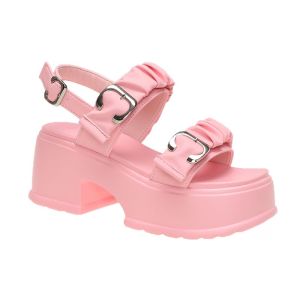 3202-10cm Sandal Wedges Wanita Korea Sol Tebal Karet EVA Import Bahan Karet Spons Ringan Berkualitas Tinggi Sol Tinggi Super Lembut Dan Elastis