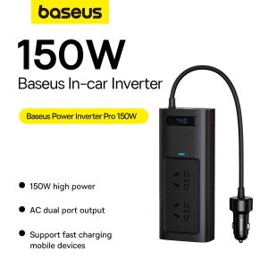 Baseus Power Car Inverter Converter DC 12V to AC 220V Type-C Fast Charging 150W -PRO VERSION