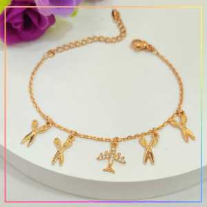 Nice Jewelry Gelang ori dewasa jurai rantai pesawat premium perhiasan wanita lapis emas gold GL 187