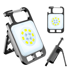 AE Best-selling keychain light multifunctional work light magnetic work light red and blue flashinghigh-brightness flashlight