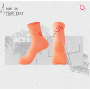 Kaos Kaki Olahraga Tebal All Size 38-44 Polos Warna Print Run JOFKK201