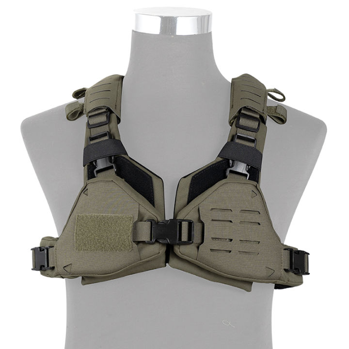 IDOGEAR DMgear Tactical Vest MOLLE Chest Rig For Women Laser Cut  Lightweight Body Protect GEAR Military Training Supplies Camouflage Fans  Supplies