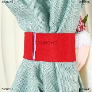 [COD] ZHONGYI0 Santa Christmas Rèm khóa chủ Mr. giáng sinh Rèm Tieback khóa phim hoạt hình Snowman. Người tuyết và người giữ Santa