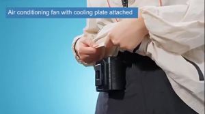 Portable Waist Fan Clip On Fan Wearable 18000RPM Strong Wind 5 Speed Belt Fan 6000mAh USB-C Rechargeable Battery Digital Display for Outdoor Work Travel