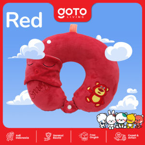 Goto Willow Neck Pillow Package Bantal Leher Penutup Mata Travel