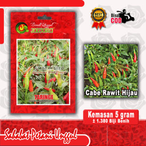 Benih Cabe Rawit Hijau TARINGE JAWARA Isi 5 gram sekitar 1.380 Benih Produk Asli Jawara
