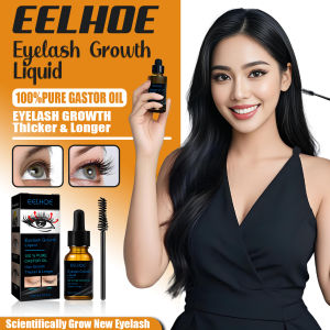 EELHOE penumbuh alis penumbuh bulu mata penebal alis dan bulu mata 10ml Serum Pertumbuhan Bulu Mata Cepat 7 Hari Penebal Pemanjang Bulu