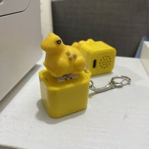 Laz nigori vui Gà La Hét căng thẳng Relief Keychain với hiệu ứng âm thanh và đèn LED món quà hoàn hảo cho vui và thư giãn