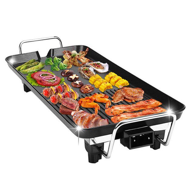 Grill Pan Original Electric Barbecue Grill Full Plate Grills Pan ...